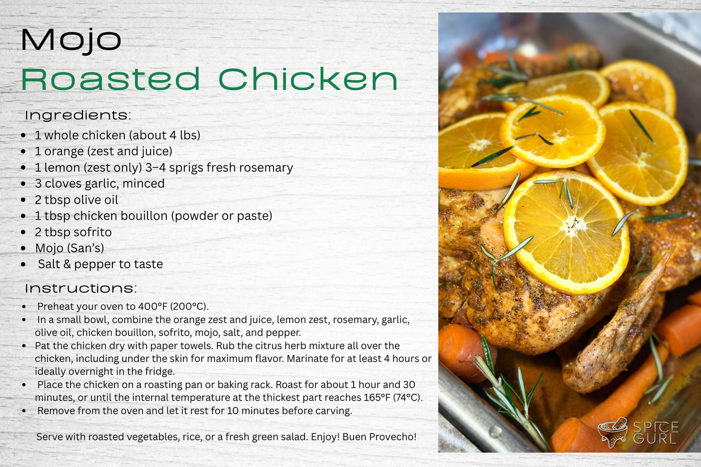 Mojo Roasted Chicken